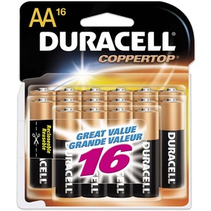 Duracell Coppertop Alkaline General Purpose Battery - AA - Alkaline - 1.5V DC