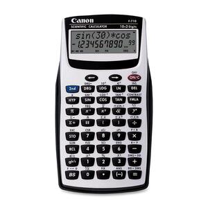 Canon F710 HandHeld Scientific Calculator - 139 Functions - 2 Line(s) - 10 Character(s) - LCD - Solar, Battery Powered - 3.2" x 5.9" x 0.8" - Gray