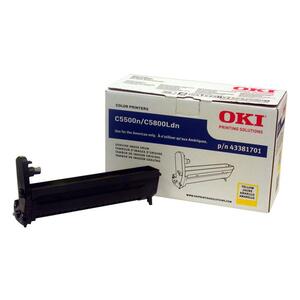 Oki Yellow Image Drum For C5500n and C5800Ldn Printers - Yellow