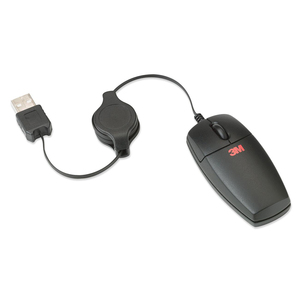3M LX410 Optical Travel Mouse - Optical - USB