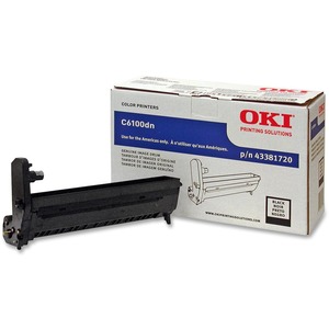 Oki Black Image Drum Kit For C6100 Series Printers - Black