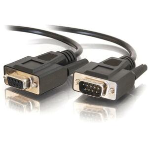 C2G 25ft DB9 M/F Extension Cable - Black - DB-9 Male Serial - DB-9 Female Serial - 25ft - Black