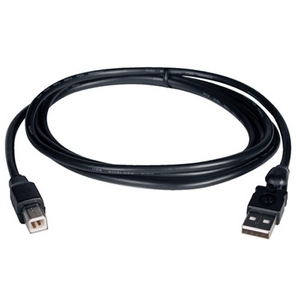 6FT USB A/B CABLE W/ ADJUSTABLE ANGLE A CONNECTOR