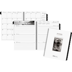 At-A-Glance Executive Professional Weekly and Monthly Planner Refill - Weekly, Monthly - 8.25" x 10.88" - January till December - 7:00 AM to 7:45 PM - 1 Week Per 2 Page(s), 1 Month Per 2 Page(s) - White