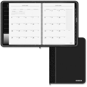 At-A-Glance Executive 2 Pages Per Month Monthly Planner - Monthly - 6.88" x 8.75" - January till December - 1 Month Per 2 Page(s) - Black