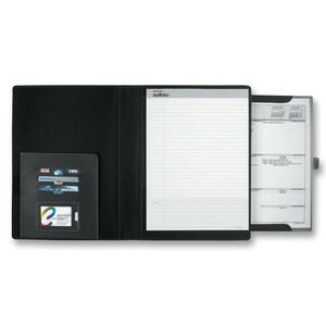 At-A-Glance Outlink Padfolio - 8.5" x 11.75" - 1 Each - Black