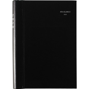 At-A-Glance Dayminder Premiere Appointment Book - Daily - 4.88" x 8" - January till December - 7:00 AM to 7:45 PM - 1 Day Per 1 Page(s) - Paper - Black
