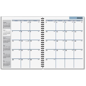 At-A-Glance DayMinder Appointment Book Refill - Monthly - 6.88" x 8.75" - January till December - 1 Month Per 2 Page(s) - White