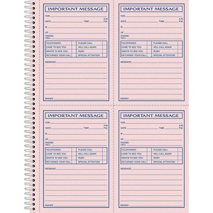 Carbonless Important Message Pad - Click Image to Close