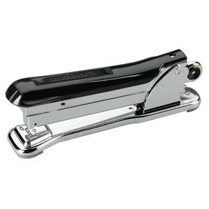 Advantus Aceliner Desktop Stapler - Desktop Stapler - 210 Staple Capacity - 1/4" Staple Size - Black, Chrome