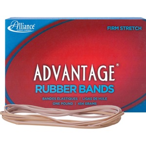 Alliance Rubber Company Alliance Rubber 27405 Advantage Rubber Bands - Size #117B - Approx. 200 Bands - 7 X 1/8 - Natural Crepe - 1 Lb Box