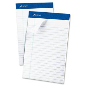 Evidence Evidence Recycled Pad - 50 Sheet(s) - 15lb - College Ruled - Jr.Legal 5" x 8" - 12 / Dozen - White
