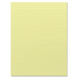 Ampad Evidence 21-268 Glue Top Recycled Pad - 50 Sheet(s) - 15lb - Legal/Narrow Ruled - Letter 8.5" x 11" - 12 / Pack - Yellow