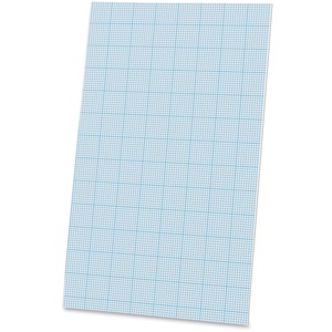Ampad Cross-section Quadrille Pads - 40 Sheet(s) - 20lb - Quad Ruled - Legal 8.5" x 14" - 1 Pad - White