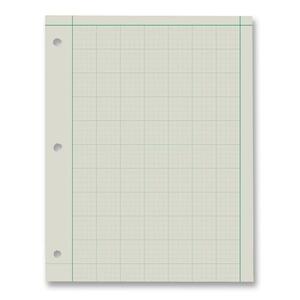Ampad Green Tint Engineer Pads - 200 Sheet(s) - Letter 8.5" x 11" - 1 Pad - Green
