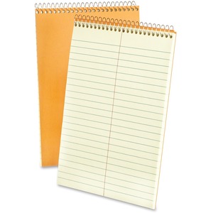 Ampad Rigid Kraft Covered Steno Book - 60 Sheet(s) - 15lb - Gregg Ruled - 6" x 9" - 1 Each - Green