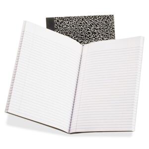 Ampad College Rule Composition Notebook - 80 Sheet(s) - College Ruled - 7.88" x 10" - 1 Each - White