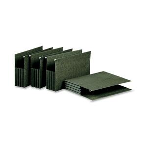 Ampad Recycled Hanging File Pocket - 3.5" Expansion - 8.5" x 14" - Legal - 4 / Pack - Green