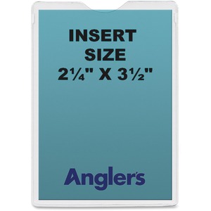 Anglers Vinyl Envelope - 2.25" x 3.5" - 10 / Pack - Clear