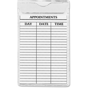 Anglers Sturdi-Kleer Vinyl Envelope with Flap - 3" x 5" - 10 / Pack - Clear