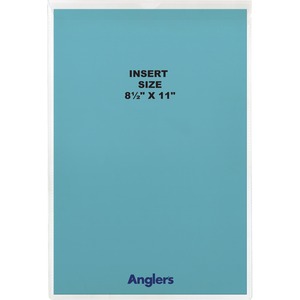 Anglers Sturdi-Kleer Vinyl Envelope with Flap - 8.5" x 11" - Letter - 10 / Pack - Clear