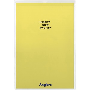 Anglers Sturdi-Kleer Vinyl Envelope with Flap - 9" x 12" - 10 / Pack - Clear