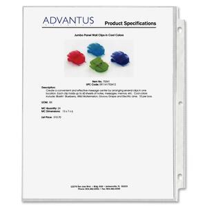 Anglers Show All Top Loading Sheet Protector - For Protection - Letter 8.5" x 11" - Vinyl - 50 / Box - Clear