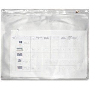 Anglers Data Batch Bag - 11" x 15" - 1 Each - Clear