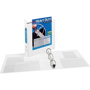 Avery Extra Wide EZD Reference View Binder - Letter - 8.5" x 11" - 400 Sheet x 1.5" Capacity - 1 Each - White