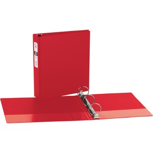 Avery Economy Reference Ring Binder - Letter - 8.5" x 11" - 375 Sheet x 2" Capacity - 1 Each - Red