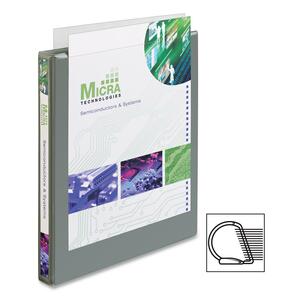 Avery Non-stick Heavy-Duty Reference View Binder - Letter - 8.5" x 11" - 100 Sheet x 0.5" Capacity - 1 Each - Shadow Gray