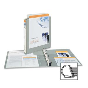 Avery Non-stick Heavy-Duty Reference View Binder - Letter - 8.5" x 11" - 175 Sheet x 1" Capacity - 1 Each - Shadow Gray