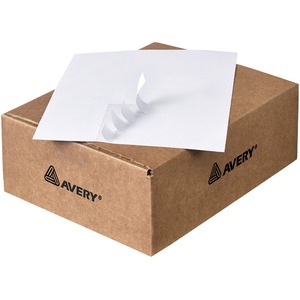 Avery White Mailing Labels - 1.5" Width x 2.81" Length - 33/Sheet - Permanent - 16500 / Box - White