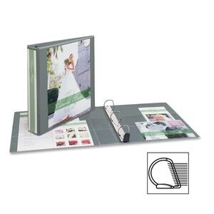 Avery Non-stick Heavy-Duty Reference View Binder - Letter - 8.5" x 11" - 275 Page x 1.5" Capacity - 1 Each - Shadow Gray