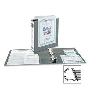 Avery Non-stick Heavy-Duty Reference View Binder - Letter - 8.5" x 11" - 375 Sheet x 2" Capacity - 1 Each - Shadow Gray