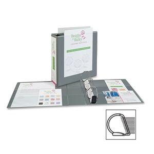 Avery Non-stick Heavy-Duty Reference View Binder - Letter - 8.5" x 11" - 460 Sheet x 3" Capacity - 1 Each - Gray