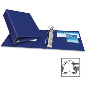 Avery Durable Slant Ring Reference Binder - Letter - 8.5" x 11" - 480 Sheet x 2" Capacity - 1 Each - Blue