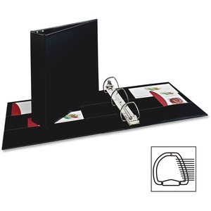 Avery Durable Slant Ring Reference Binder - Letter - 8.5" x 11" - 480 Sheet x 2" Capacity - 1 Each - Black