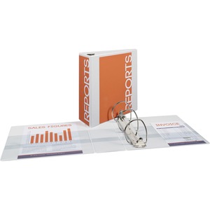 Avery Durable Slant Ring Reference View Binder - Letter - 8.5" x 11" - 700 Sheet x 4" Capacity - 1 Each - White