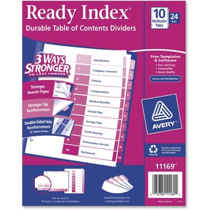 Avery Preprinted Index Divider