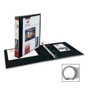 Avery Showcase Reference View Binder - Legal - 8.5" x 11" - 275 Sheet x 1.5" Capacity - 1 Each - Black