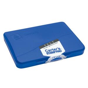 Avery Reinkable Felt Stamp Pad - 2.75" x 4.25" - Felt Pad - Blue Ink
