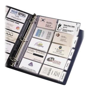 Avery Tabbed Business Card Page - 100 Capacity - 3.5" x 2" - 5 Tab(s)