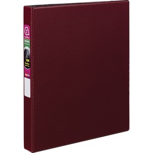 Avery Durable Reference Binder - Letter - 8.5" x 11" - 175 Sheet x 1" Capacity - 1 Each - Burgundy, Black