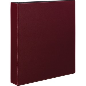 Avery Durable Reference Binder - Letter - 8.5" x 11" - 275 Sheet x 1.5" Capacity - 1 Each - Burgundy, Black