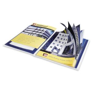 Avery Flexi-View Presentation Book - 9.5" x 11.5" - 24 Page Capacity - 1 Each - Blue