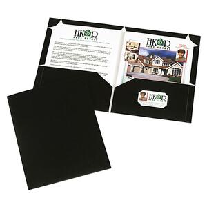 Avery Corner Lock Two-Pocket Folder - 8.5" x 11" - Letter - 10 / Pack - Black