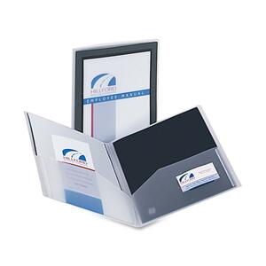 Avery Flexi-View Two-Pocket Folder - 8.5" x 11" - Letter - 1 Each - Black