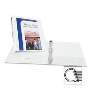 Avery Design Edge Presentation Binder - Letter - 8.5" x 11" - 175 Sheet x 1" Capacity - 1 Each - White