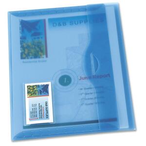 Avery Translucent Document Wallet - Letter - 8.5" x 11" - 50 Page Capacity - 12 / Box - Light Blue